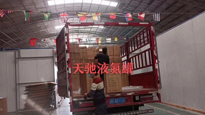 運(yùn)往俄羅斯的天馳液氮罐今日發(fā)貨